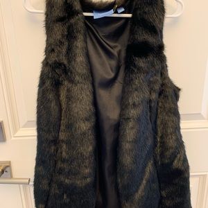 Faux Fur Sweater Vest